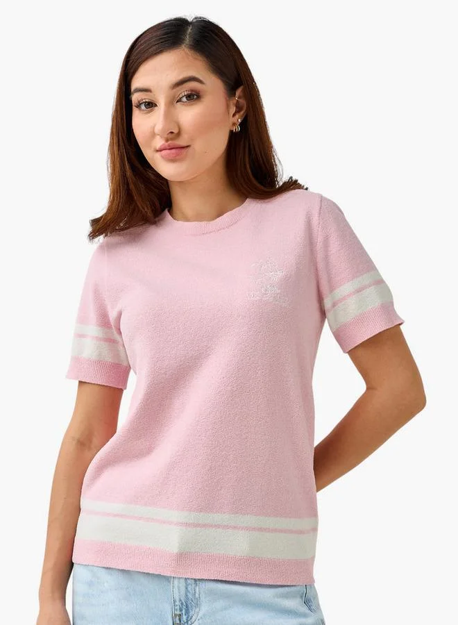 SP Characters T-shirt with Tom and Jerry Embroidery